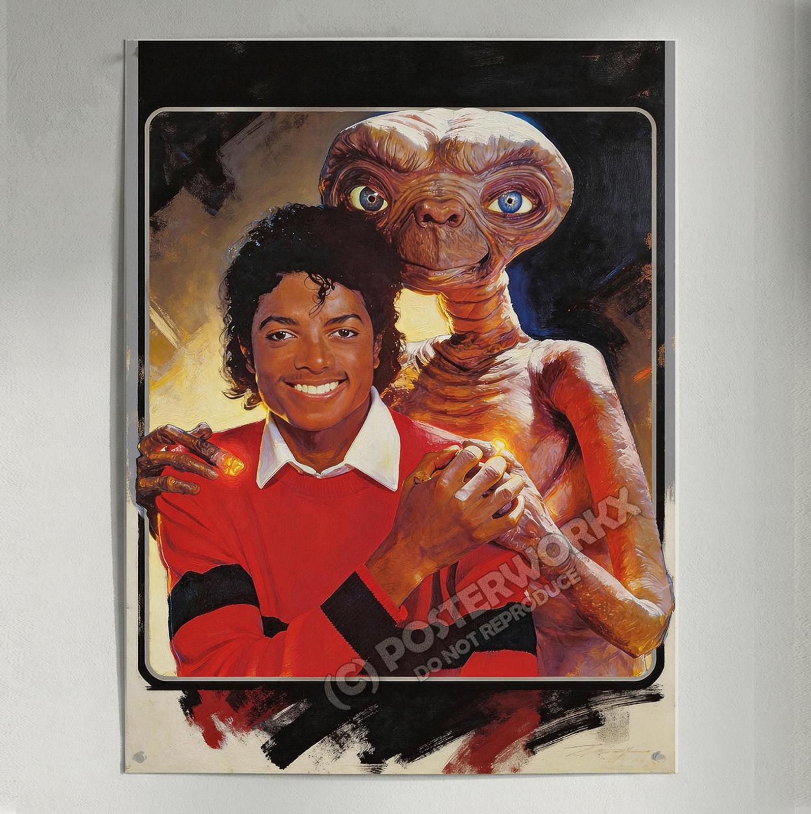 Michael Jackson 　&  ET 80s popart star Michael Jackson and Et - Etsy