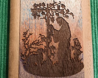 Hardwood plaque I am the Vine