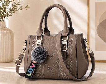 Leather Handbag Women Shoulder Bag Crossbody Purse Elegant Everyday Bag