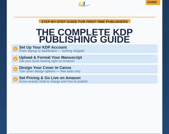 The Complete KDP Publishing Guide (Beginner-Friendly PDF) – Full Step-by-Step Amazon KDP Paperback Tutorial