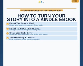 Kindle eBook Guide for Beginners | How to Publish on Amazon KDP | Step-by-Step No-Jargon eBook Formatting & Self-Publishing PDF