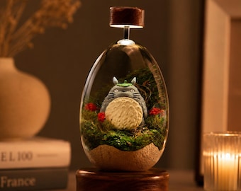 Regalo per la festa della mamma, lampada in legno con resina epossidica ispirata a famosi anime, lampada in resina epossidica, luce notturna personalizzata, regalo per l'inaugurazione della casa, regalo di compleanno, regalo per la festa del papà