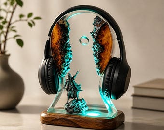 Supporto per cuffie e luce notturna del Signore degli Anelli, lampada in resina epossidica del Signore degli Anelli, lampada anime LOT.R Art lotr per la decorazione del set di gioco.