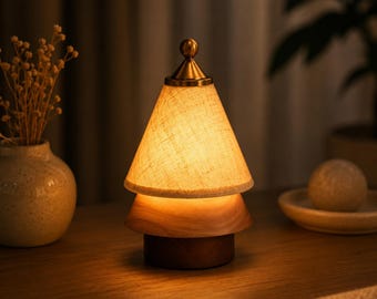 Lampada da tavolo in legno, lampada da scrivania, lampada da comodino, lampada da tavolo in legno, lampada decorativa, lampada da scrivania in legno, lampada in legno, regalo per l'inaugurazione della casa