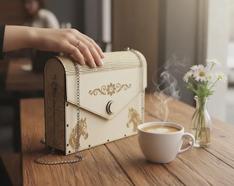 bolso con estampado de caballos