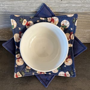 Microwave Bowl Cozies, Bowl Holder, Reversible, Washable, 100% Cotton