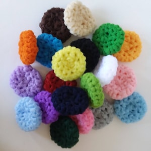 Hand Crocheted Nylon Pot Scrubbers | Eco-Friendly Dish Scrubbies | Puffy Round