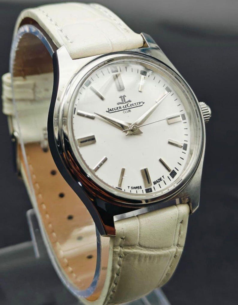 Vintage Jaeger Lecoultre Club herrklocka med begränsat manuellt mekaniskt urverk, schweizisk tillverkning, JLC bild 18