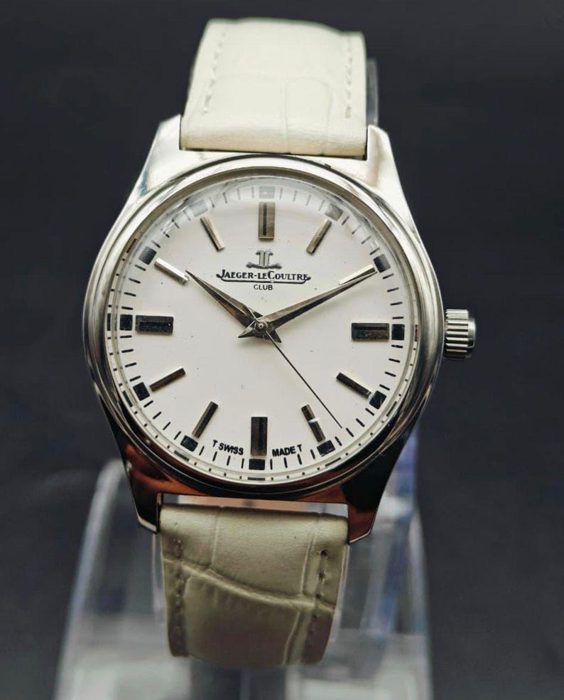 Vintage Jaeger Lecoultre Club herrklocka med begränsat manuellt mekaniskt urverk, schweizisk tillverkning, JLC bild 11