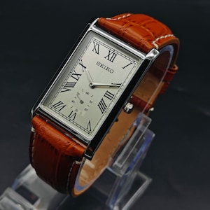 Vintage Seiko tank 新品ベルト Seiko Tank Watch Leather Strap - Etsy