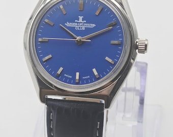 Jaeger Lecoultre Club Men's Watch Limited Manual Mechanical Movement Swiss Made, JLC Blue Unisex