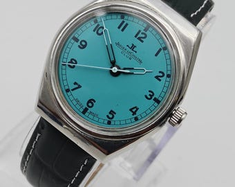 Jaeger Lecoultre Club Men's Watch Limited Manual Mechanical Movement Swiss Made, JLC Blue Unisex