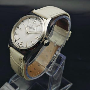 Vintage Jaeger Lecoultre Club herrklocka med begränsat manuellt mekaniskt urverk, schweizisk tillverkning, JLC bild 13