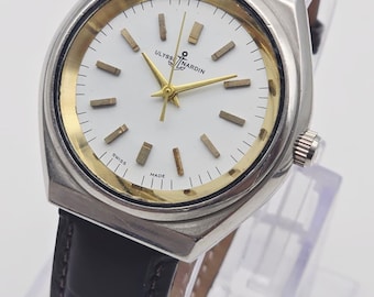 Vintage Ulysse Nardin Men’s Wrist Watch: Restored Swiss Manual Winding-Classic White Dial