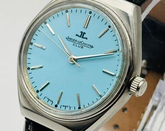Jaeger Lecoultre Club Men's Watch Limited Manual Mechanical Movement Swiss Made, JLC Blue Unisex