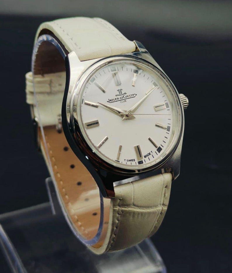 Vintage Jaeger Lecoultre Club herrklocka med begränsat manuellt mekaniskt urverk, schweizisk tillverkning, JLC bild 20