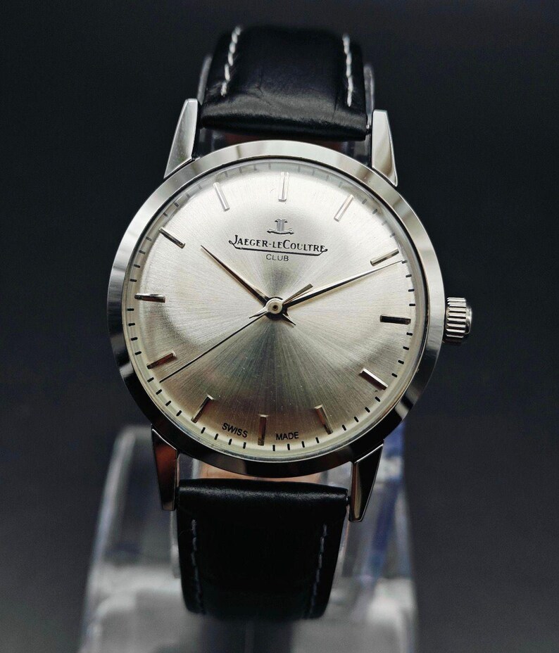 Vintage JLC Jaeger Lecoultre Club herenhorloge beperkt handmatig mechanisch uurwerk Swiss Made afbeelding 10