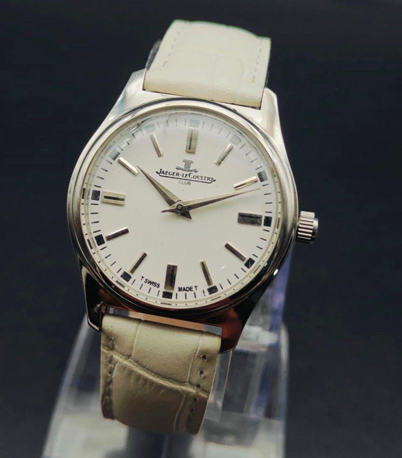 Vintage Jaeger Lecoultre Club herrklocka med begränsat manuellt mekaniskt urverk, schweizisk tillverkning, JLC bild 9