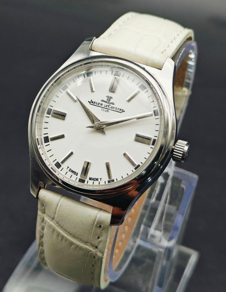 Vintage Jaeger Lecoultre Club herrklocka med begränsat manuellt mekaniskt urverk, schweizisk tillverkning, JLC bild 4