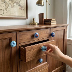 Multicolor Glass Flower Cabinet Knob Decorative Crystal Drawer Pull Floral Cupboard Handle Vintage Furniture Hardware