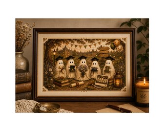 Colección Fantasma Graduado: Láminas para pared imprimibles / Regalo de graduación / Descarga digital / Light Academia