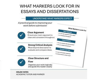 Essay Dissertation Guide: Critical Analysis, Academic Writing Help (Digital Download)