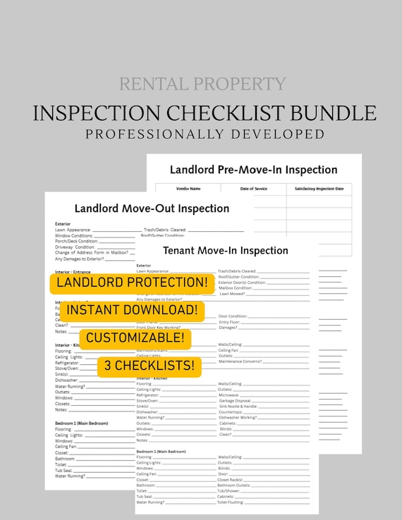 Inspection Checklists