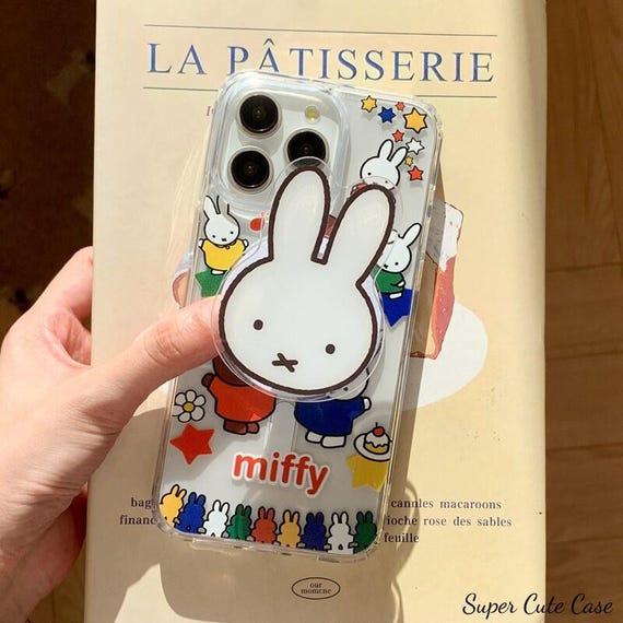 Cute Bunny  Multicolor MagSafe iPhone Case with 4-in-1 Stand, iPhone 17 Case, iPhone 17 Pro Case, iPhone 17 Pro Max Case