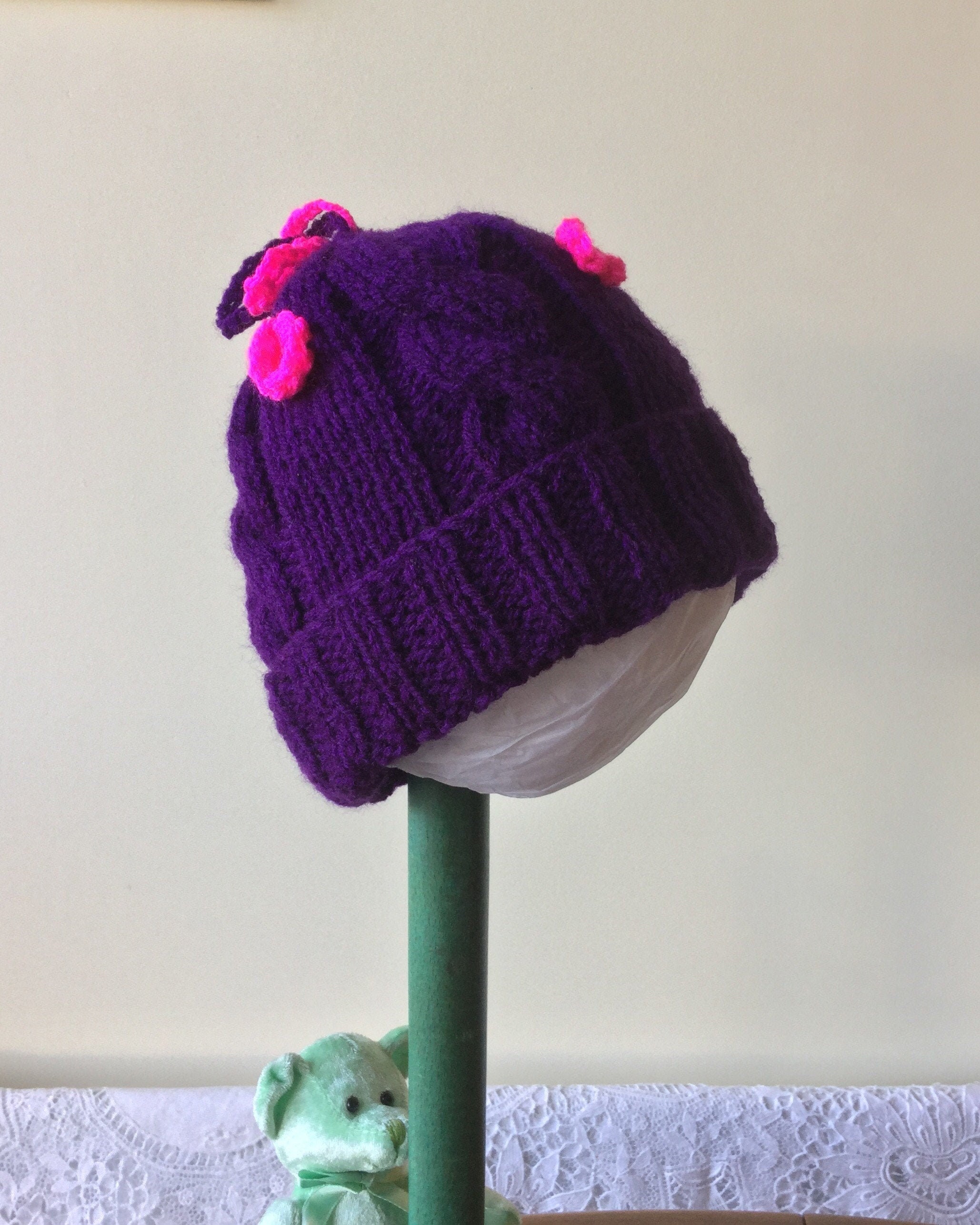 Pretty Baby Hat 69 Months Age. 2nd Size Baby Girl Beanie. Etsy UK