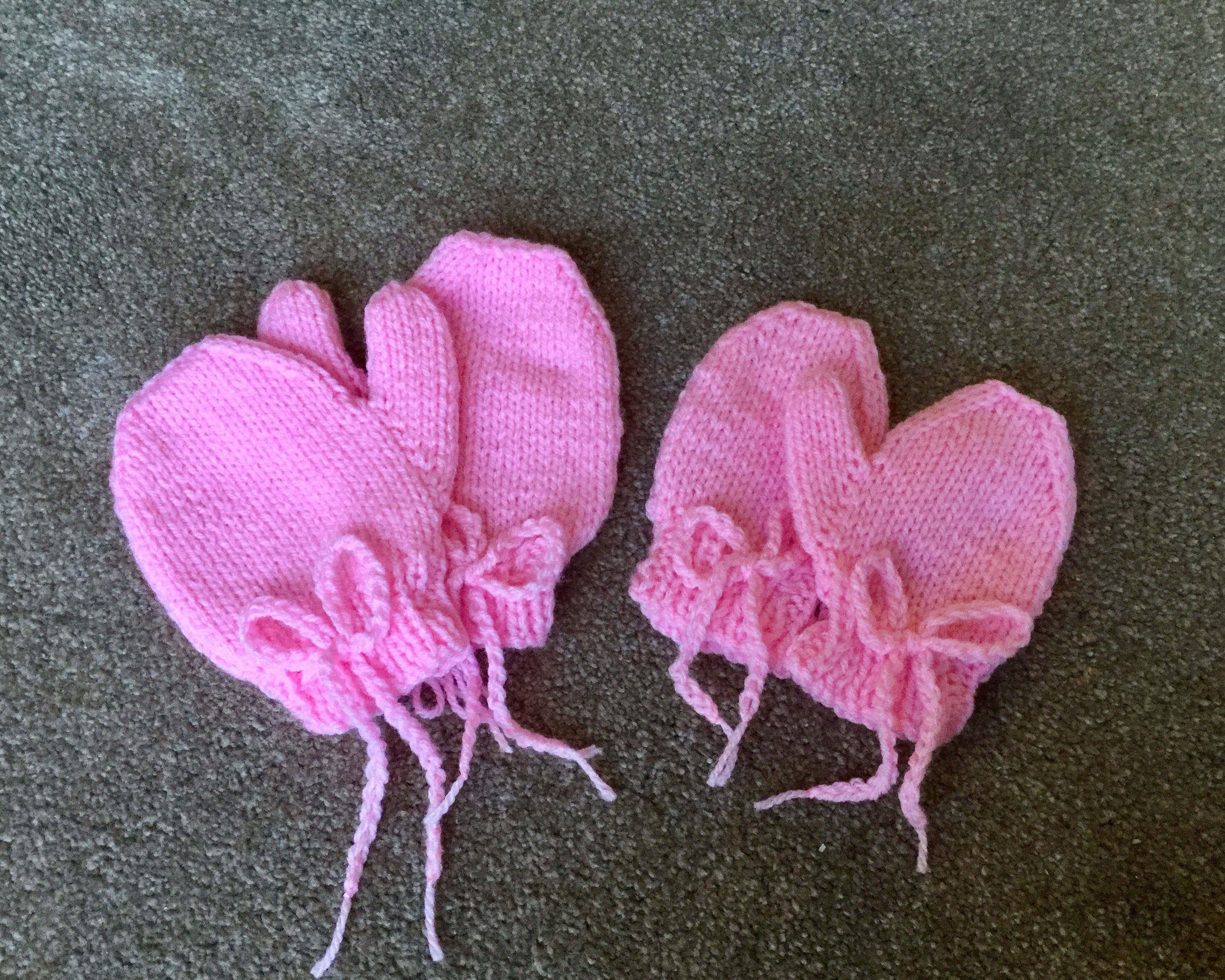 Knitted Baby Mittens. Traditionally Hand Knitted Hand Warmers Etsy UK
