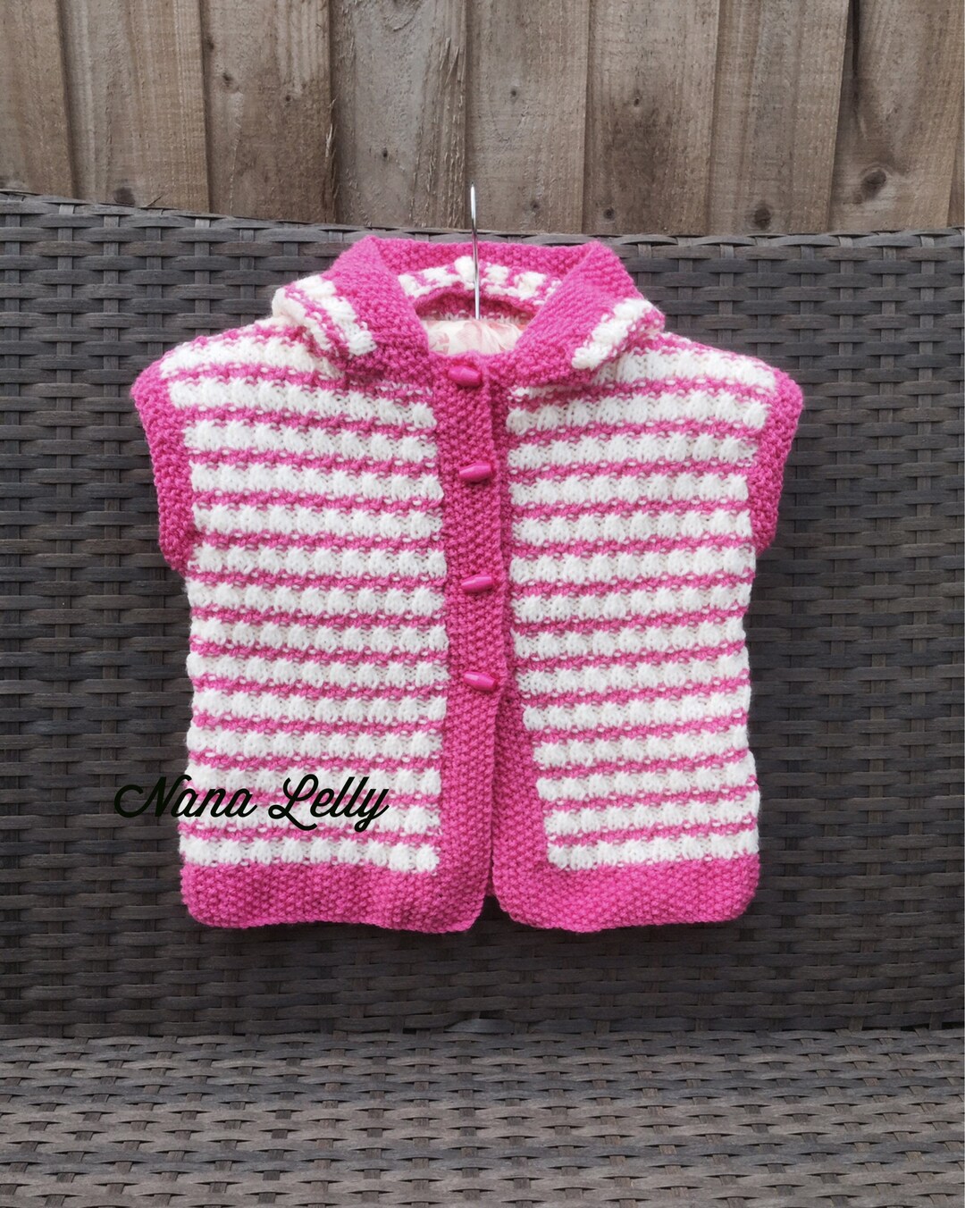 Little Girl Hoodie Gilet, 24 yrs, Waistcoat, Toddler Hooded Sleeveless Sweater, Button Down