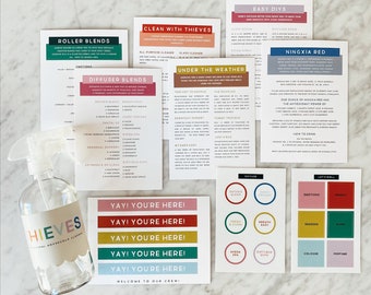 DOWNLOAD AND PRINT: Welcome to the Crew Essential Oil Labels, Diffuser Blends, Recipes, & Social Media Story Graphics