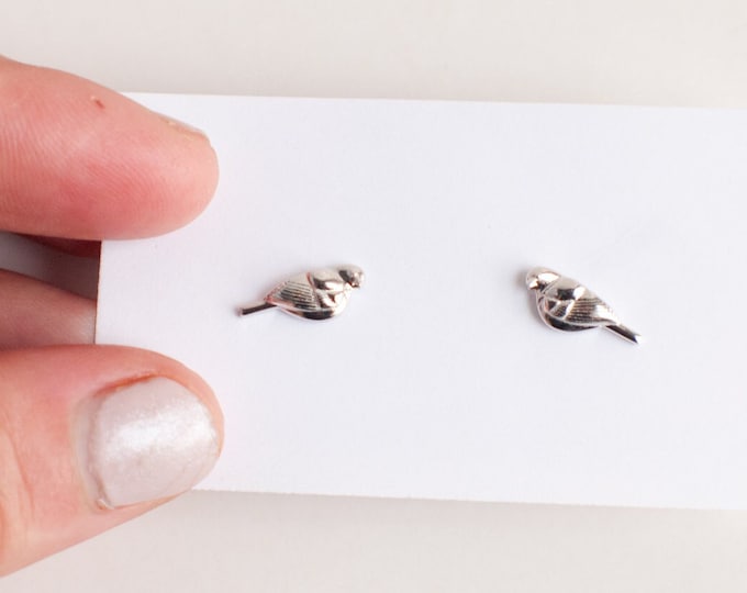 Sterling Silver Song Bird Earrings | .925 Sterling Silver Bird Earrings | HYPOALLERGENIC