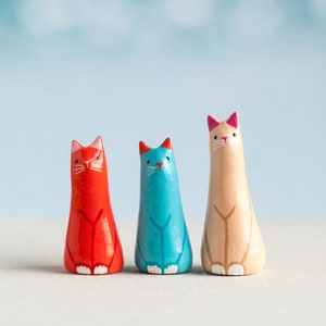 Choose Your Cat Ring Holder | Colorful Unique Engagement Gift | Wedding Gift for Her|  | Jewelry Display} Choose From 3 Colorful Cats