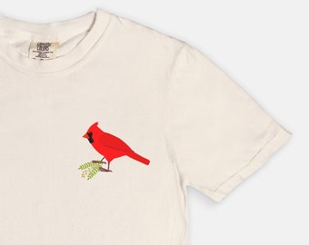 Cardinal T Shirt | Bird Tee Shirt | Comfort Colors Tee | Gift for Her | Nature  Lover Gift | Bird Nerd | Cottagecore | Bird Shirt | For Mom