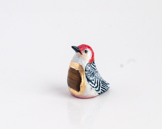 Red-Bellied Woodpecker Sacred Talisman: Tiger's Eye | For Self Confidence and Inner Strength