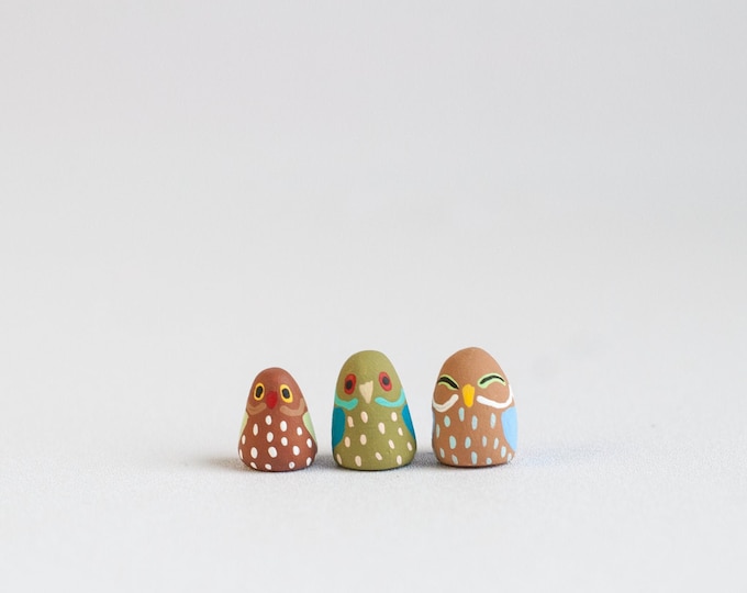 Derpy Little BirBs: The Bernsteins | Colorful Bird Figurines | Choose Your BirB | Set of 3 | BirBs for Health and Happiness