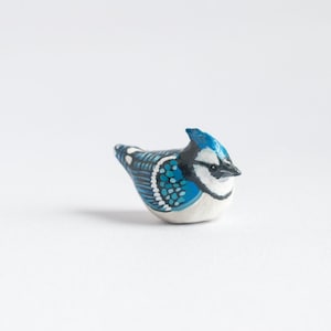 Blue Jay Miniature | Backyard Bird | Songbird | Bird Figurine