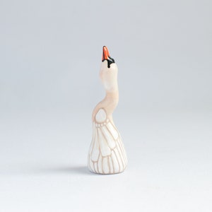Mute Swan Ring Holder | Bird Ring Cone | Jewelry Display | Ring Dish | Swan Sculpture | Swan Figurine