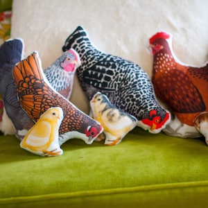 Choose Your Chicken Plushie | Hens and Chicks | Hen Pillows