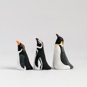 Choose Your Penguin Ring Holder | Bird Ring Cone | Jewelry Display | Ring Dish | Choose Macaroni, Magellanic, or Emperor Penguin