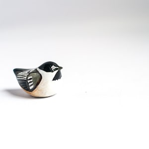 Black-Capped Chickadee Miniature | Song Bird Figurine