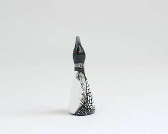 Common Loon Ring Holder | Bird Ring Cone | Jewelry Display | Ring Dish | Loon Figurine | Father's Day Gift | Gift for Dad | For Him
