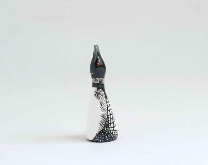 Common Loon Ring Holder | Bird Ring Cone | Jewelry Display | Ring Dish | Loon Figurine