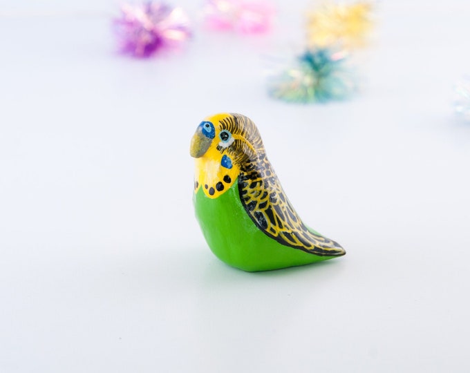 Parakeet Miniature | Budgerigar | Budgie | Bird Figurine