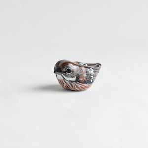Song Sparrow Miniature | Bird Figurine | Sparrow Bird | Gift for Bird Nerd | Nature Lover Gift | Sparrow Species