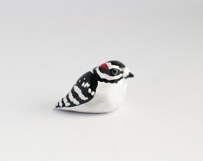 Downy Woodpecker Miniature | Songbird | Bird Figurine