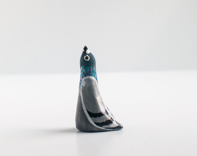 Pigeon Ring Cone | Rock Dove Ring Holder | Jewelry Display | Ring Dish | Bird Figurine