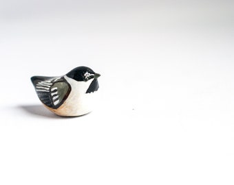 Black-Capped Chickadee Miniature | Song Bird Figurine