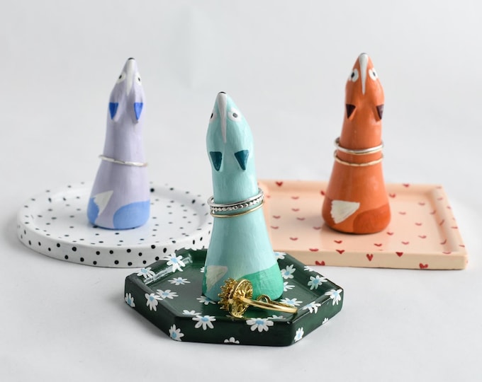 Choose Your Fox Ring Dish | Jewelry Dish | Jewelry Holder | Whimsical Jewelry Organizer